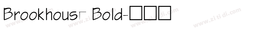 Brookhouse Bold字体转换